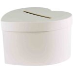 Urne coeur en carton pour cagnotte cadeau 24, 5 cm