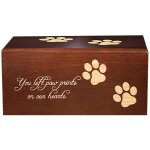 Urne fun�raire pour animal de compagnie - motif empreintes de pattes - souvenir de condol�ances pour ...