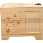 Urne funraire en bois robuste pour animaux de compagnie, fournitures pour animaux de compagnie, conteneur ...