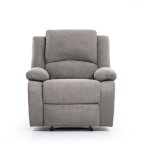 Usinestreet - relaxxo - fauteuil relaxation 1 place microfibre grise leo