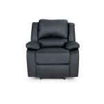 Usinestreet - relaxxo - fauteuil relaxation 1 place simili cuir leo - noir