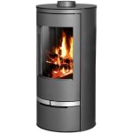 V05 - po�le � bois orion ? 7 kw ? classe �nerg�tique a ? design courb� avec triple vitrage ? rev�tement ...