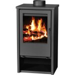 V05 - pole  bois regina 9 kw ? design classique ? chauffage performant ? corps en acier ? sortie des ...