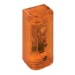 V2 blinko - feu clignotant  led orange pour motorisation portail ou garage - alimentation 24 / 230v ...