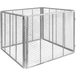 V2aox - composteur en mtal acier galvanis bac  compost grille  compost 100 x 100 x 80 cm grille de ...