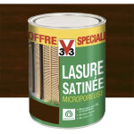 Lasure satinée v33 microporeuse chêne foncé 3 l Lasure satinée v33 microporeuse chêne foncé 3 l