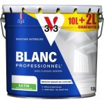 V33 - peinture intrieure blanc professionnel blanc satin 10l + 20%
