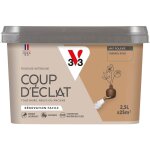 V33 - peinture murale intrieure coup d'clat caramel doux mat poudr 2, 5l