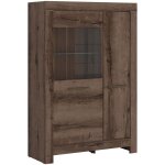 Vaisselier 2 portes adam bois fonc