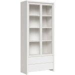 Vaisselier 2 portes 2 tiroirs soren blanc