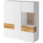Vaisselier 3 portes andrea blanc et bois Vaisselier 3 portes andrea blanc et bois