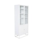 Vaisselier 4 portes 'bakal' 190cm blanc
