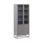 Vaisselier 4 portes 'bakal' 190cm gris clair Vaisselier 4 portes 'bakal' 190cm gris clair