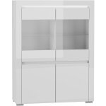 Vaisselier 4 portes led inclus kasla blanc