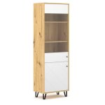 Vaisselier  porte rversible bilbao coloris chne et blanc mat 194, 6 cm