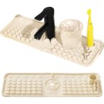 Parkside - vaisselle egouttoir tapis silicone tapis avec base de rangement organiseur accessoires de ...