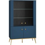 Vaisselier 4 portes thalia bleu