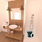 Valentin bonde de douche pour receveur diam. 60 sortie horizontal d40