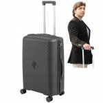 Valise noire moyenne, �l�gante valise � roulettes pour avion, 74 l, tendance et r�sistante, wowbag 7900 ...