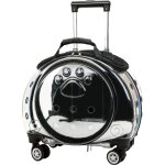 Valise � roulettes pour animaux de compagnie trois en un, �quip�e de roues universelles amortissantes ...