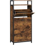 Valora meuble chaussures lbs101b01 brun rustique couloir