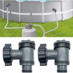 Valve d'entr�e / sortie pour pompes de filtration coleman, intex, bestway pour piscines hors sol, pi�ces ...