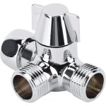 Vanne 3 voies en g1 / 2, douche inverseur haute qualit� pour douchette et bras de douche