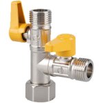 [jamais utilis]vanne 3 voies, 3 voies en laiton massif g 1 / 2  douchette  douche, 3 voie raccord t ...