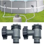 Vanne d'admission / sortie compatible avec les pompes de filtration de piscine hors sol coleman, intex ...