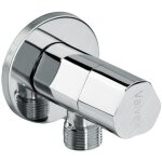 Vanne d'angle  tte cramique trangle chrome 1 / 2'' - 3 / 4''