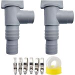 Vanne d'arrt pour piscines avec raccord de tuyau de 32 mm robinet d'arrt pour piscine vanne  piston ...