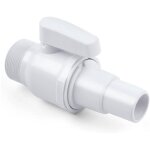 Vanne  boisseau sphrique econoline  deux voies de remplacement, compatible avec le filtre de piscine ...