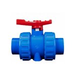 Vanne  boisseau sphrique en pvc 2 voies soudure au solvant (colle) et bsp (filet) pour raccord de ...