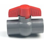 Vanne  boisseau sphrique en pvc, valve en plastique u - pvc, connecteurs droits pour contrle et arrt ...