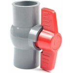 Vanne  boisseau sphrique en pvc, valve en plastique u - pvc, connecteurs droits pour contrle et arrt ...