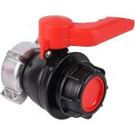 Vanne cuve 1000l, adaptateur ibc 60 mm � 75 mm, raccord cuve 1000 litres pour reservoir d'eau de pluie, ...