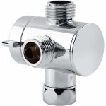 Memkey - vanne de dérivation à 3 voies, vanne d'adaptateur de commutateur g1 / 2'pour pièce de rechange ... Memkey - vanne de dérivation à 3 voies, vanne d'adaptateur de commutateur g1 / 2'pour pièce de rechange ...