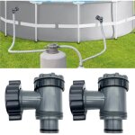 Vanne de entre / sortie pour compatible avec coleman, intex, bestway, pompe de filtre de piscine hors ...