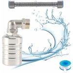 Vanne à flotteur entièrement automatique en acier inoxydable 304, régulateur de niveau d'eau automatique ... Vanne à flotteur entièrement automatique en acier inoxydable 304, régulateur de niveau d'eau automatique ...