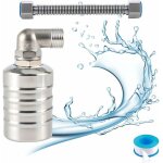 Vanne à flotteur entièrement automatique en acier inoxydable 304, régulateur de niveau d'eau automatique ... Vanne à flotteur entièrement automatique en acier inoxydable 304, régulateur de niveau d'eau automatique ...