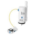 Vanne  flotteur, deux boutons latraux rglables mecanisme chasse d'eau wc suspendu, robinet de chasse ...