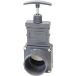 Vanne guillotine pvc 63 mm pour bassins de jardin et irrigation