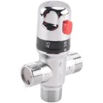Vanne de mélange thermostatique à 3 voies en cuivre chauffe - eau solaire 3 / 4 pouce régulation la températur ... Vanne de mélange thermostatique à 3 voies en cuivre chauffe - eau solaire 3 / 4 pouce régulation la températur ...