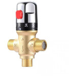 Vanne m�langeur eau chaude froide robinet mitigeur thermostatique en laiton solide robinet temp�rature ...