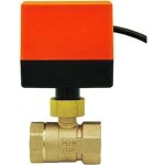 [jamais utilis] vanne motorise 2 voies ac220 v ac24 v dc12 v - vanne  boisseau sphrique motorise ...