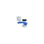 Vanne papillon, vanne papillon en pp avec crou de 62mm adaptateur pour dn40 cuve ibc 1000 litres