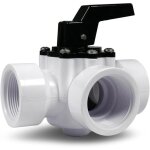 Vanne de piscine  3 voies de 1, 5 pouce pour systmes de piscine solaire et pompes  chaleur pour un ...