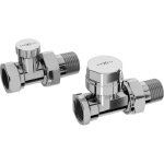 Vannes de radiateur droites, chrome - w902 - 000 - 01 - mexen