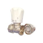 Vanne de radiateur thermostatique en laiton 1 / 2 pouces type droit dn15 vanne de rgulation de temprature ...