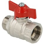 Vanne � sph�re m�le femelle 15 / 21 (1 / 2'') � manette papillon